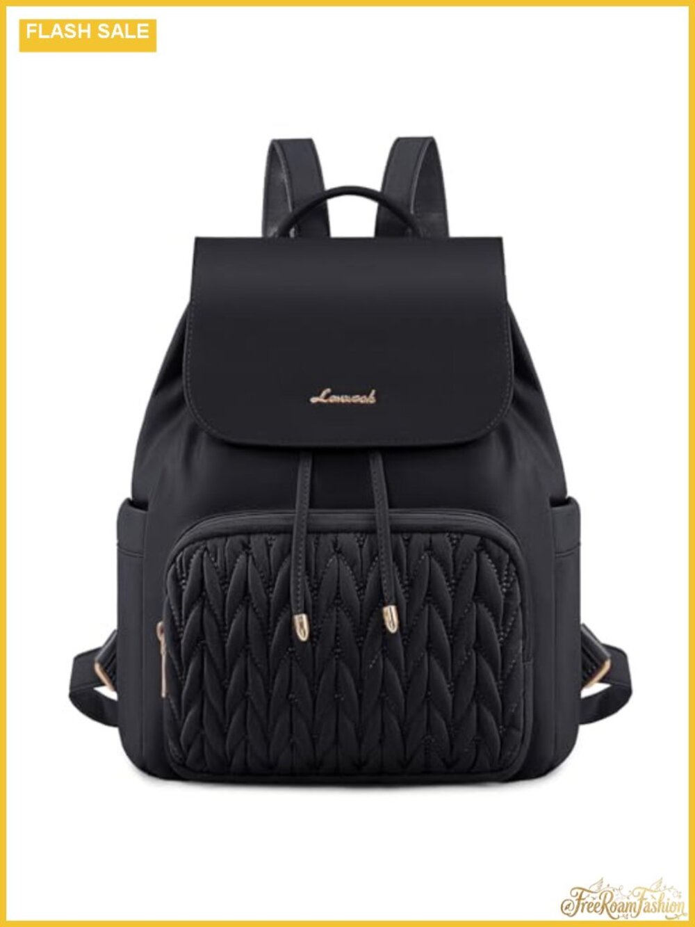 Women's Quilted Mini Backpack Purse Lightweight Water-Resistant Travel Daypack